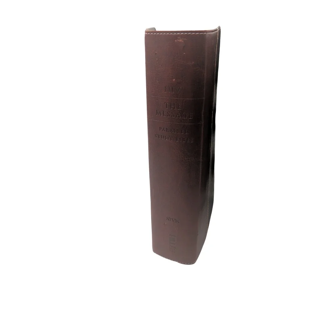NIV The Message Parallel Study Bible Italian Duo-Tone Leather Zondervan